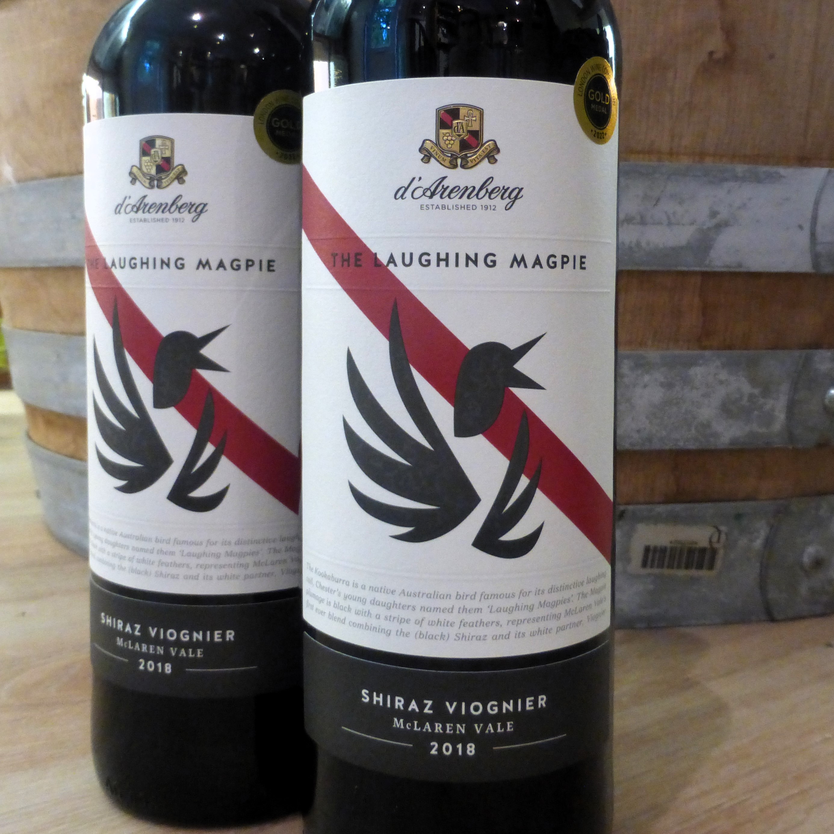 2018 The Laughing Magpie, Shiraz Viognier, d'Arenberg,McLaren Vale